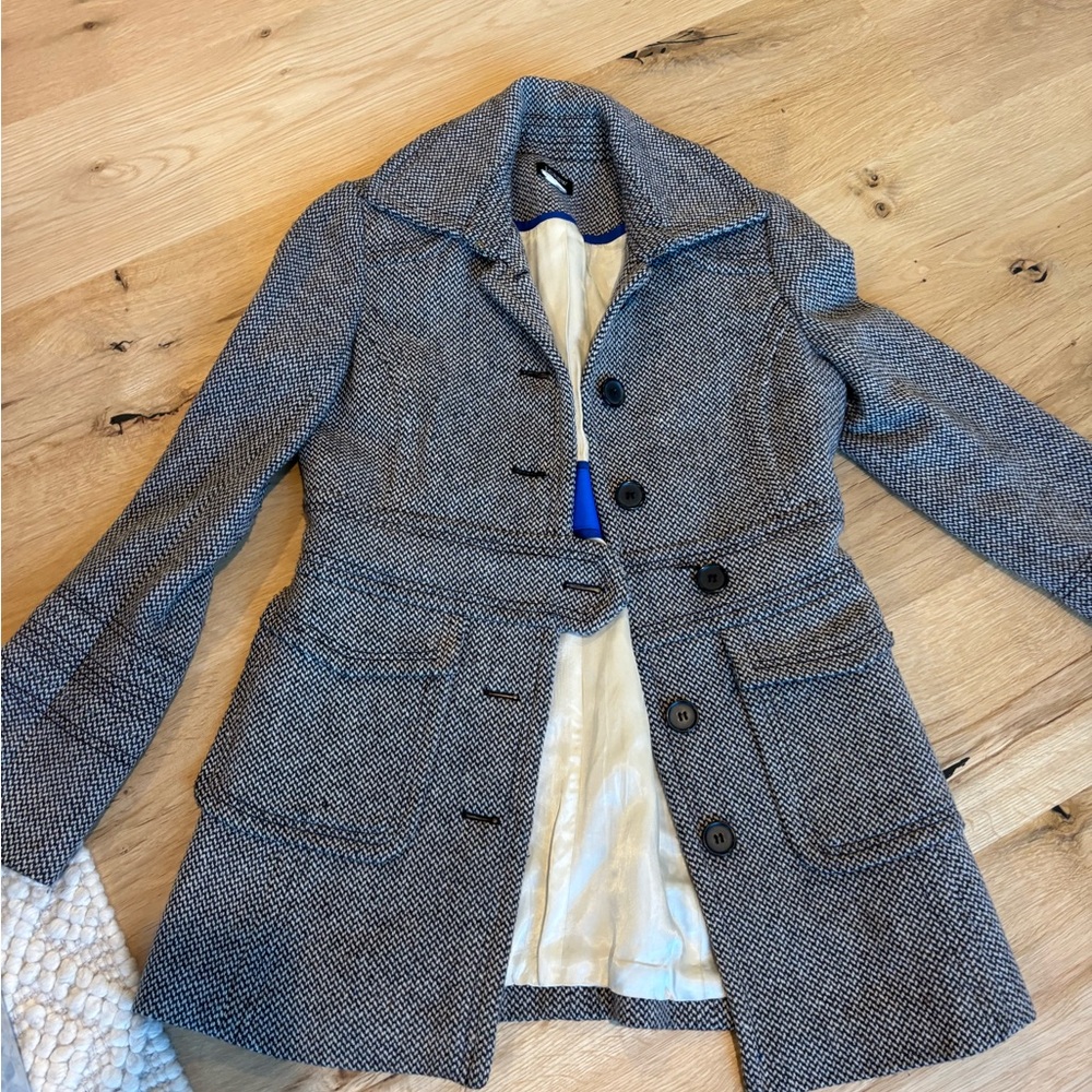 J. Crew Women's Black and White Tweed Blazer